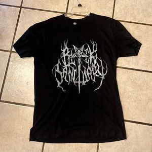 Black sanctuary logo tee